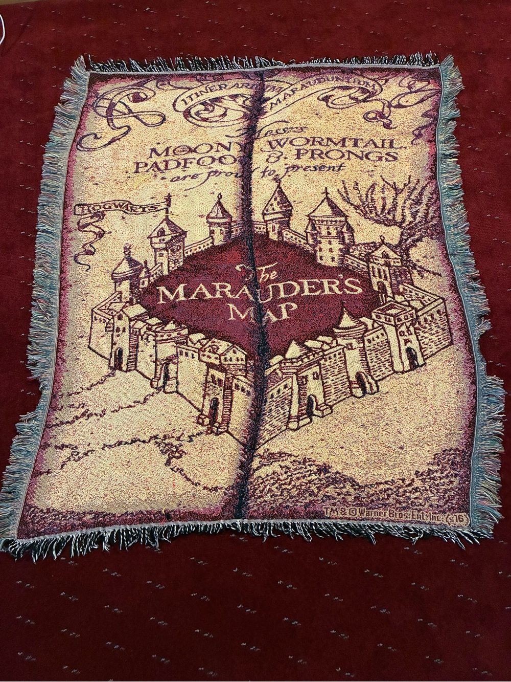 Harry Potter woven tapestry blanket